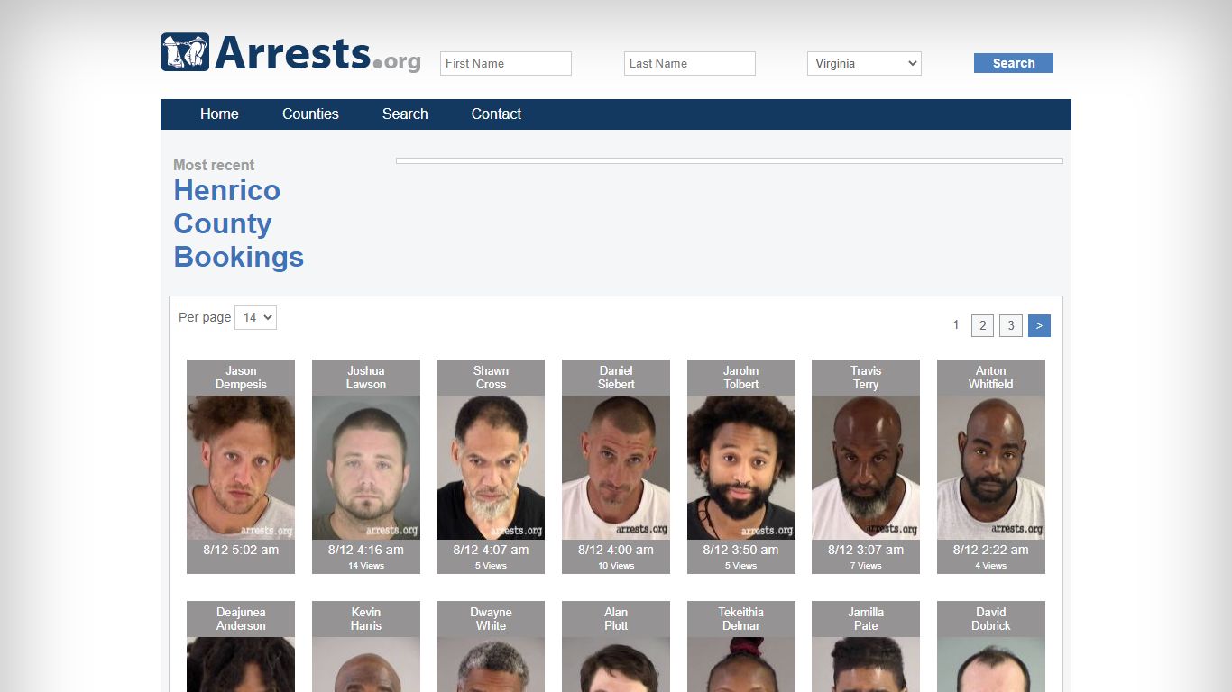 Henrico County Arrests and Inmate Search